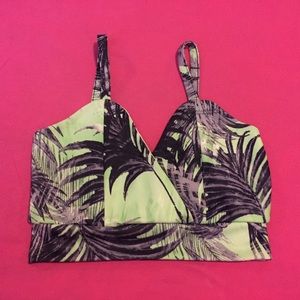 NWT 🍹🌴 tropical palm bralette/crop top 🌴🍹